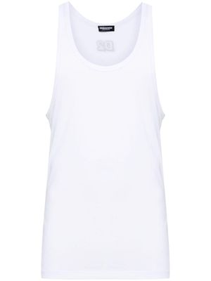 Dsquared2 logo-print jersey tank top - White