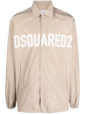 Dsquared2 logo-print light jacket - Neutrals