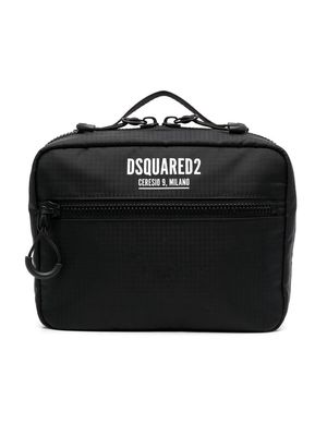 Dsquared2 logo-print makeup bag - Black
