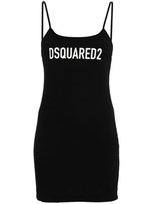 Dsquared2 logo-print mini dress - Black