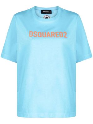 Dsquared2 logo-print round-neck T-shirt - Blue