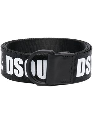 Dsquared2 logo-print sliding belt - Black