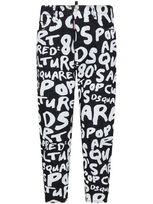 Dsquared2 logo-print slim-leg jeans - Black