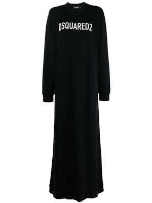 Dsquared2 logo-print sweater dress - Black