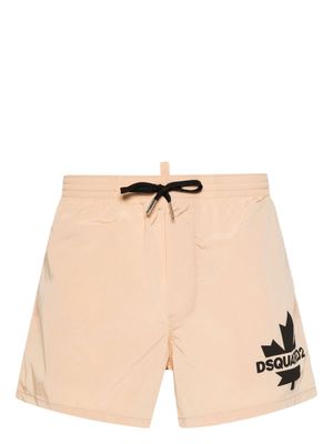 Dsquared2 logo-print swim shorts - Neutrals