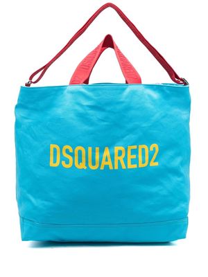 Dsquared2 logo-print tote bag - Blue