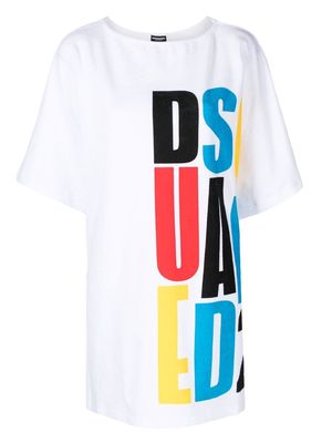 Dsquared2 logo-print towel-finish T-shirt - White