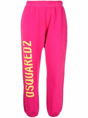 Dsquared2 logo-print track pants - Pink
