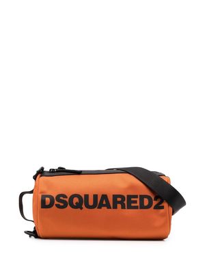 Dsquared2 logo-print wash bag - Orange
