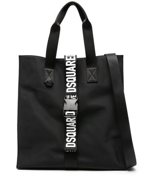 Dsquared2 logo-strap tote bag - Black