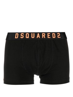 Dsquared2 logo-tape two-tone boxers - Black