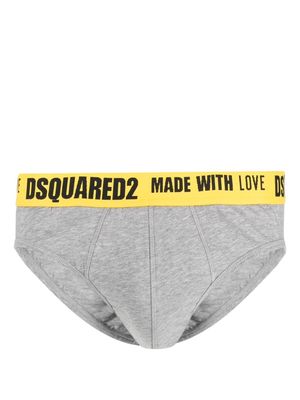 Dsquared2 logo-waist boxer briefs - Grey