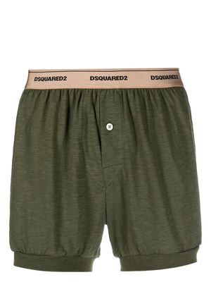 Dsquared2 logo-waistband boxer shorts - Green
