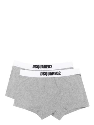 Dsquared2 logo-waistband boxers set - Grey