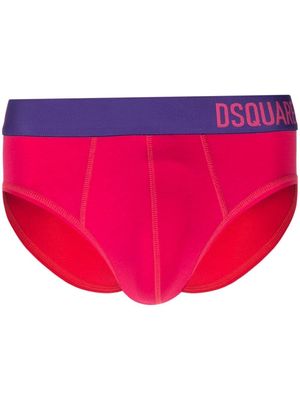 Dsquared2 logo-waistband briefs - Pink