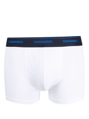Dsquared2 logo-waistband cotton boxers - White