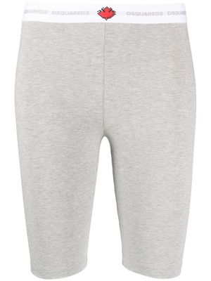 Dsquared2 logo-waistband cotton shorts - Grey