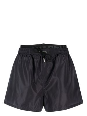 Dsquared2 logo-waistband swim shorts - Black