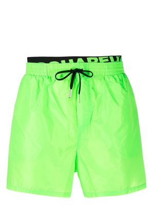 Dsquared2 logo-waistband swim shorts - Green