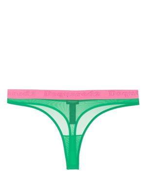 Dsquared2 logo-waistband thong - Green
