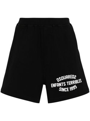 Dsquared2 Long Arnold cotton shorts - Black