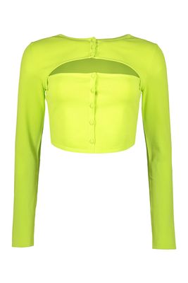 Dsquared2 Long Sleeve Crop Top