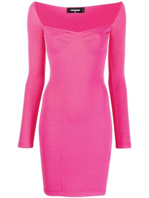 Dsquared2 long-sleeved mini dress - Pink