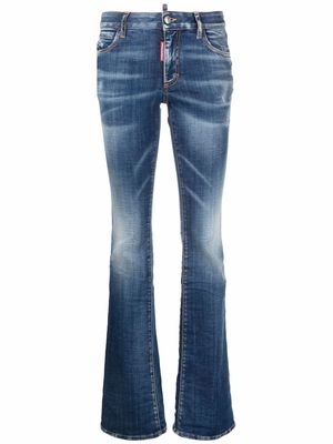 Dsquared2 low-rise flared jeans - Blue