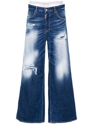 Dsquared2 low-rise loose-fit jeans - Blue
