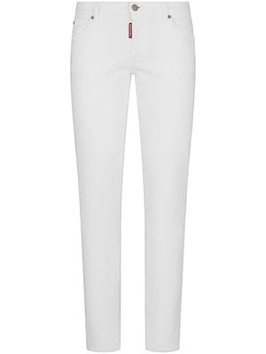 Dsquared2 low-rise slim-cut jeans - White