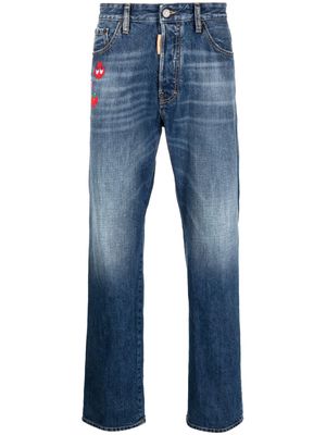 Dsquared2 low-rise straigh-leg jeans - Blue