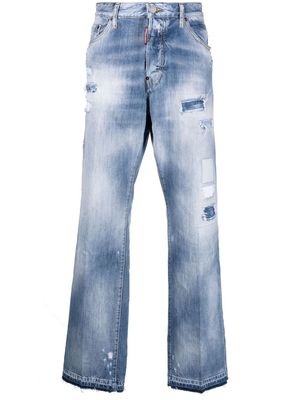 Dsquared2 low-rise wide-leg jeans - Blue