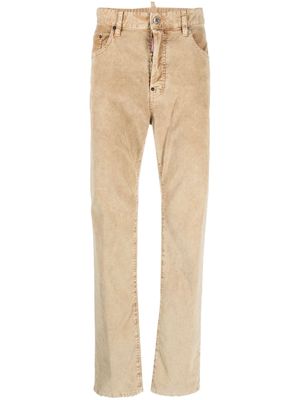 Dsquared2 mid-rise corduroy trousers - Neutrals