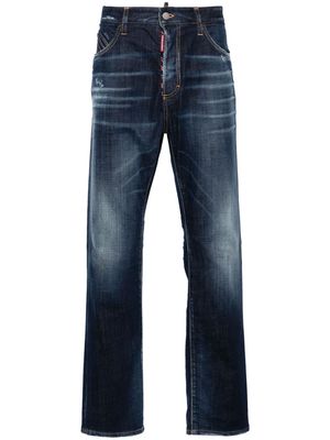 Dsquared2 mid-rise distressed-effect jeans - Blue