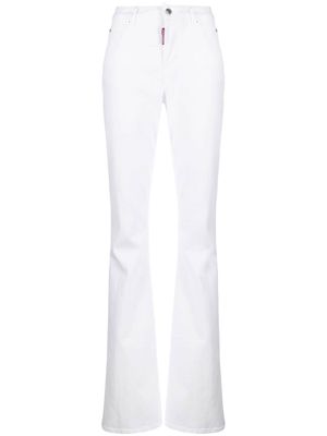 Dsquared2 mid-rise flared jeans - White