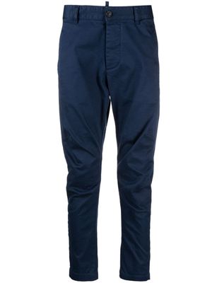 Dsquared2 mid-rise tapered chinos - Blue