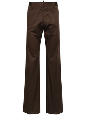 Dsquared2 mid-rise twill chino trousers - Brown