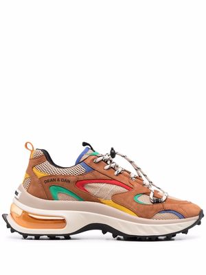 Dsquared2 multi-panel lace-up sneakers - Brown