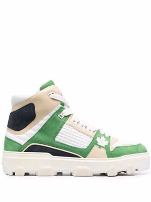 Dsquared2 multi-panel lace-up sneakers - Neutrals