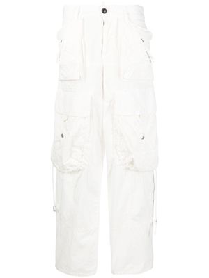 Dsquared2 multi-pocket cargo trousers - White