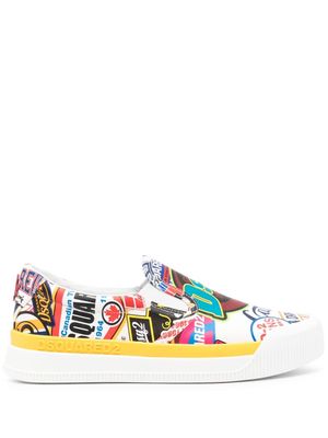 Dsquared2 New Jersey Logomania sneakers - White