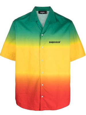 Dsquared2 ombré-effect short-sleeve shirt - Green