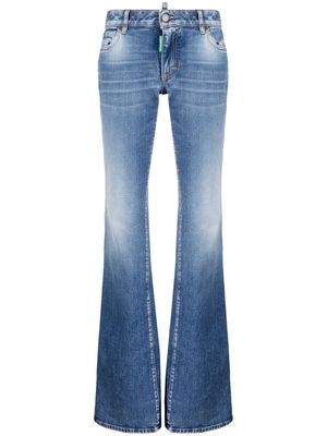 Dsquared2 One Life bleach-effect bootcut jeans - Blue