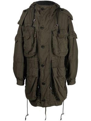 Dsquared2 padded hooded coat - Green