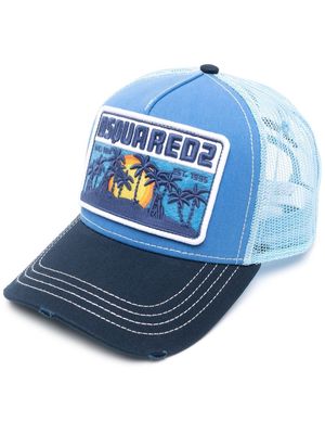 Dsquared2 Palms Patch Trucker cap - Blue