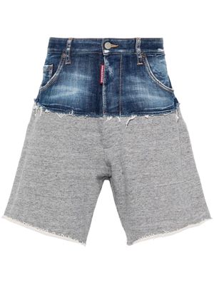 Dsquared2 panelled cotton shorts - Blue