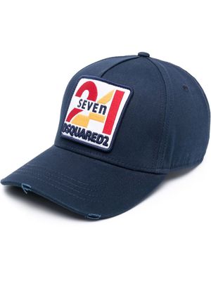 Dsquared2 patch-detail baseball cap - Blue
