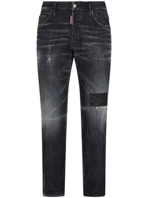 Dsquared2 patch-detail faded skinny jeans - Black