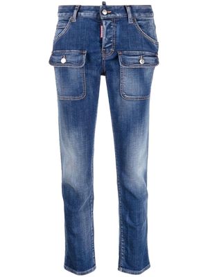 Dsquared2 patch pocket jeans - Blue