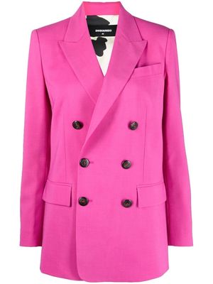 Dsquared2 peak-lapel double-breasted blazer - Pink